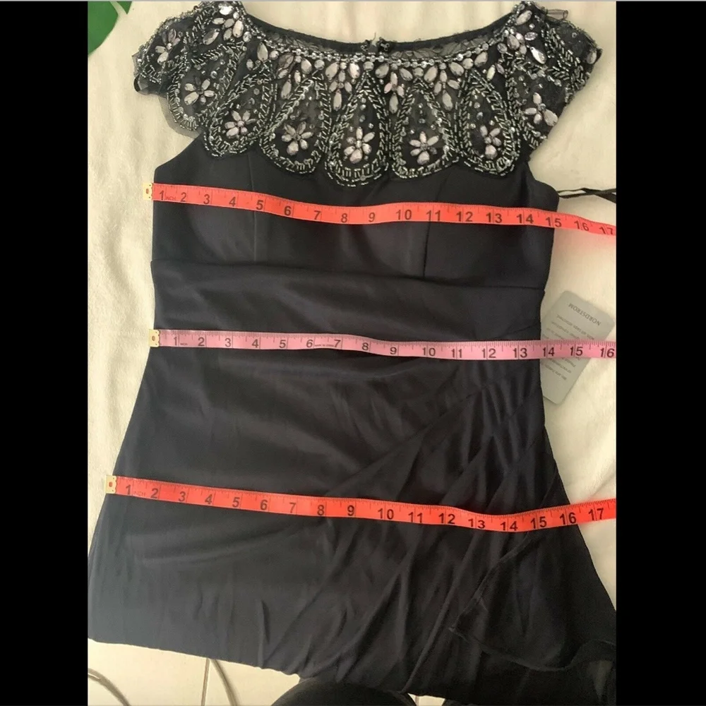 NWD XSCAPE Embellished‎ Chiffon Sheath Dress